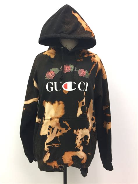 gucci not fake hoodie|Gucci distressed hoodie.